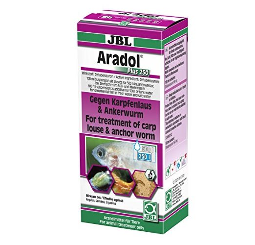 JBL Aradol Plus 250 gegen Ankerwürmer, Karpfenläuse, Kiemenkrebse und Asseln